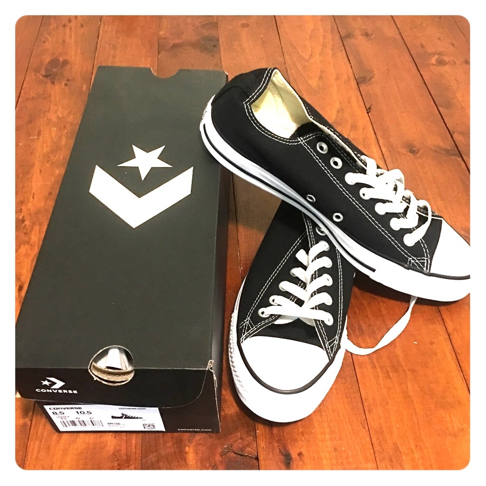 New Black Converse Chuck Taylor All Stars Low Tops